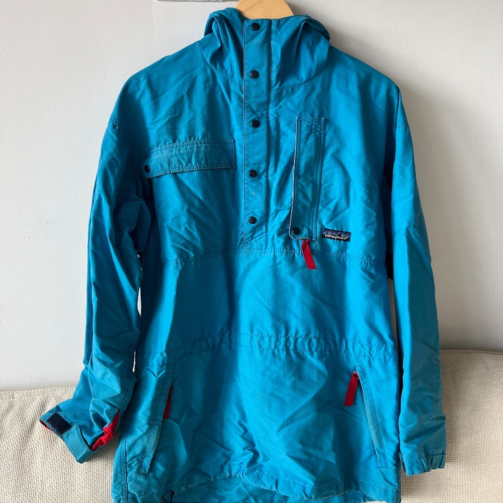 Vintage Blue Patagonia Rain Hoodie